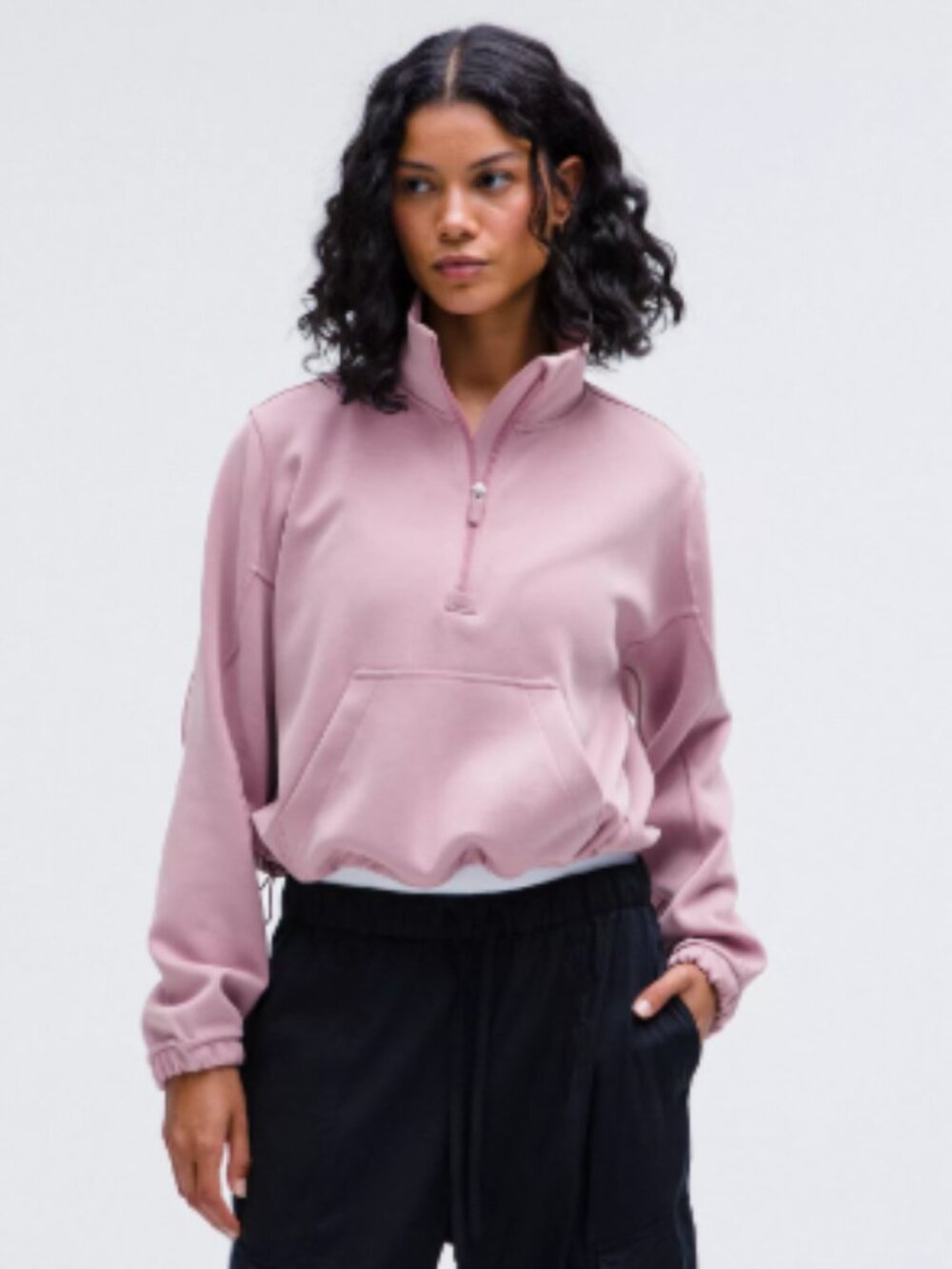 Lululemon Softstreme Half Zip - Rose Blush